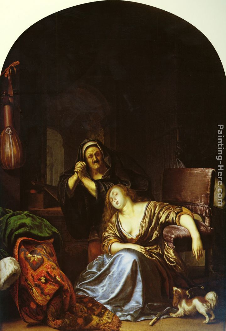The Death of Lucretia painting - Frans van Mieris The Death of Lucretia art painting